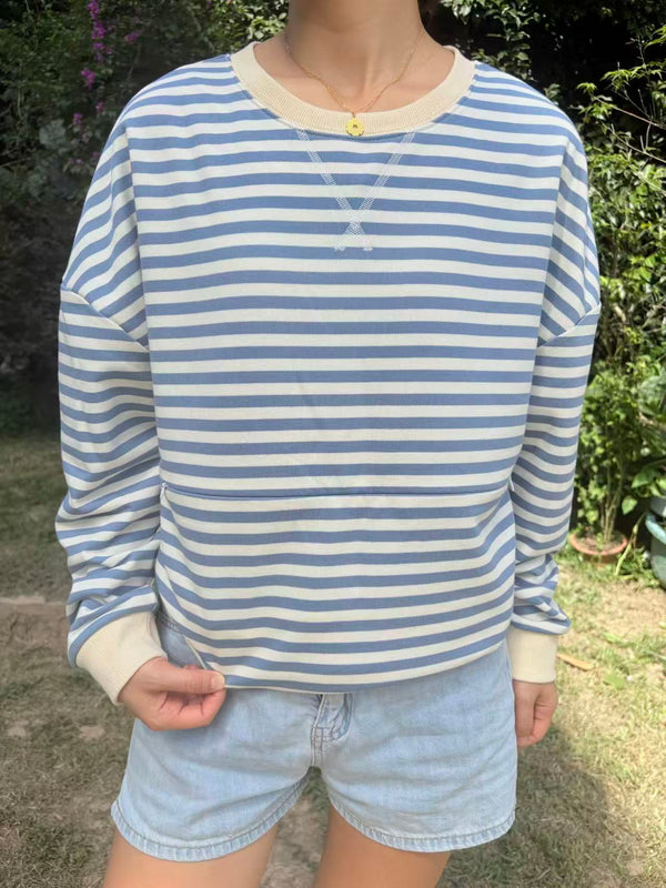 Stripe Oversized Breastfeeding Sweater