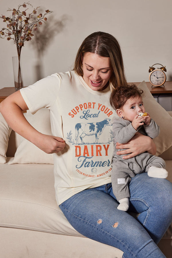 Support Your Local Farmer Breastfeeding T-shirt