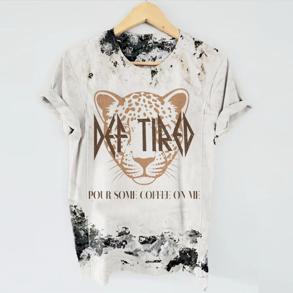 Tie Dye Def Tired Nursing T-shirt