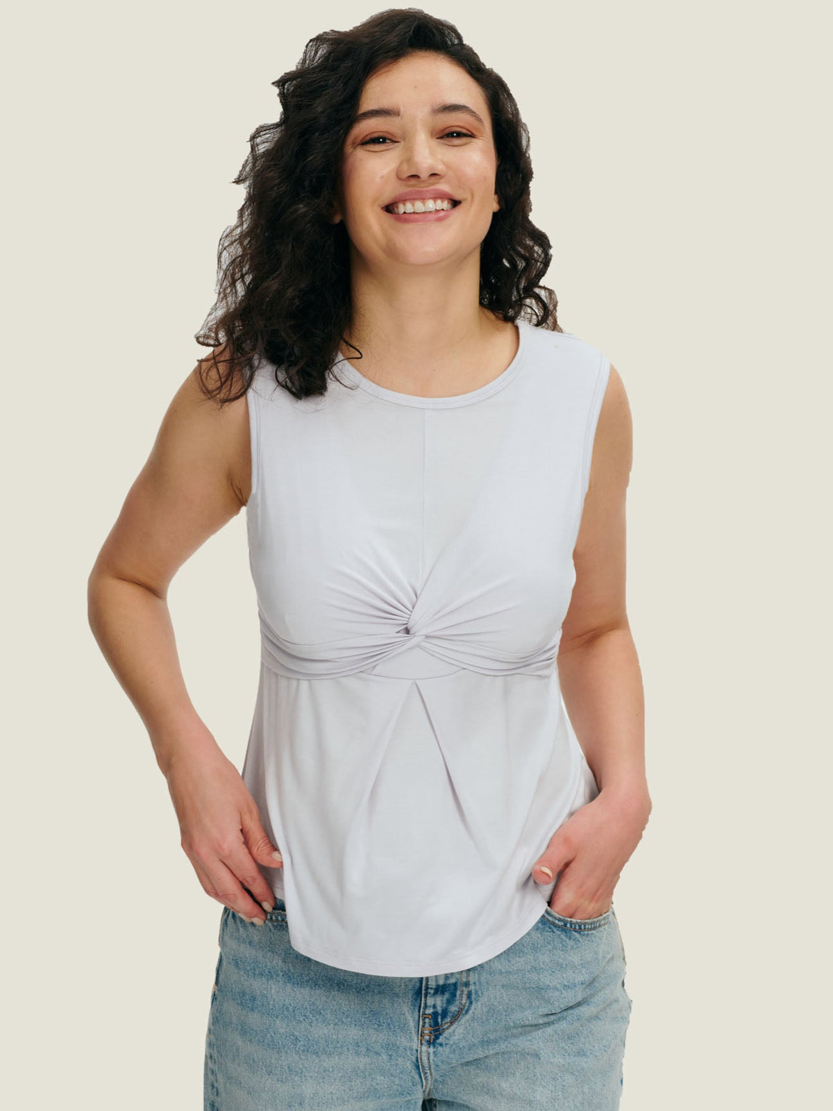 Twisted Knot Lift-up Nursing Top