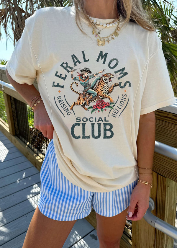 Feral Moms Social Club Nursing T-shirt