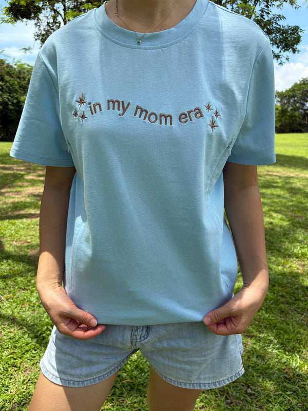 In My Mom Era Embroidered Nursing T-shirt