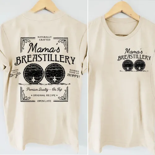 Mama‘s Breastillery Crewneck Nursing T-shirt