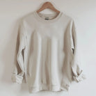 Hidden side zip on a GiftifyMama crewneck sweatshirt