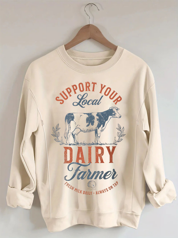 Support Your Local Farmer Breastfeeding Sweatshirt