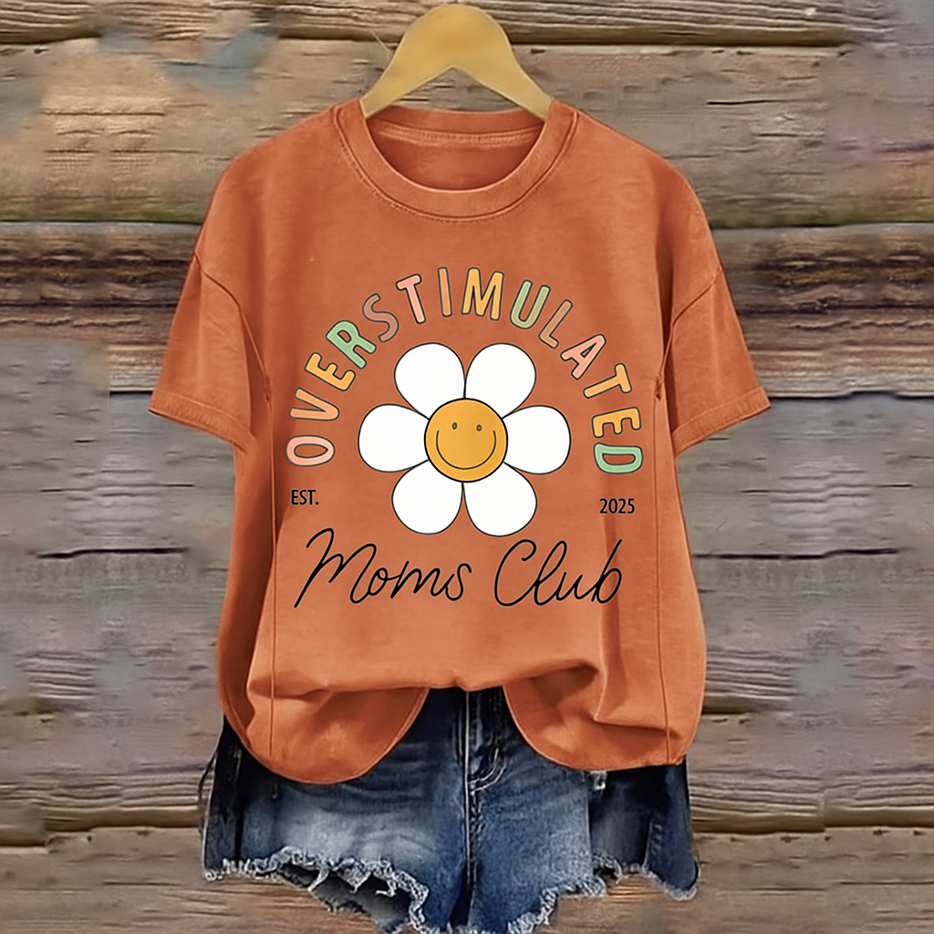 Overstimulated Moms Club Nursing T-shirt