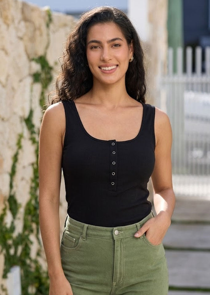 Women's Snap-Front Nursing Tank Top