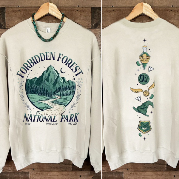 Forbidden Forest National Park Nursing Sweatshirt