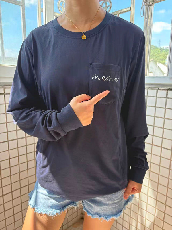 Pre-Sale Pocket Mama Long Sleeve Nursing Tee