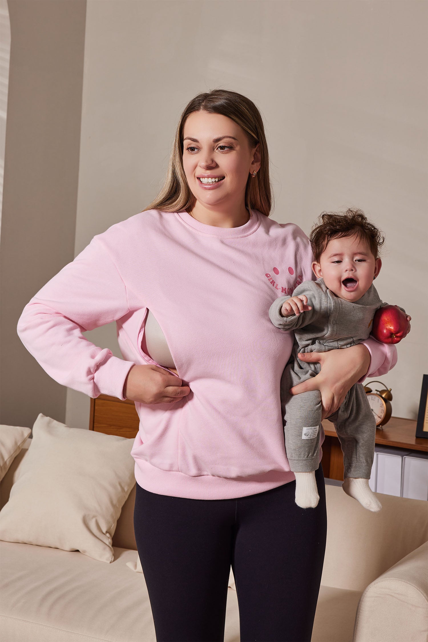 Felpa Bimbo In Cotone Bellybutton Mother Nature & Me – Morbida E Casuale Con Girocollo