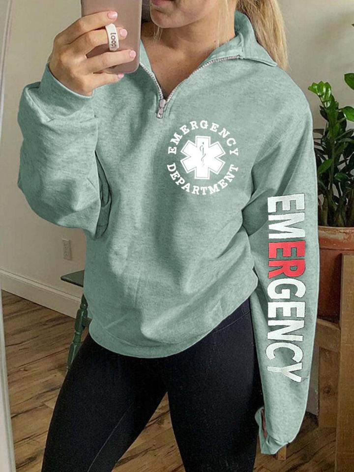 ED Emergency Department Zip Sweatshirt - Giftifymama