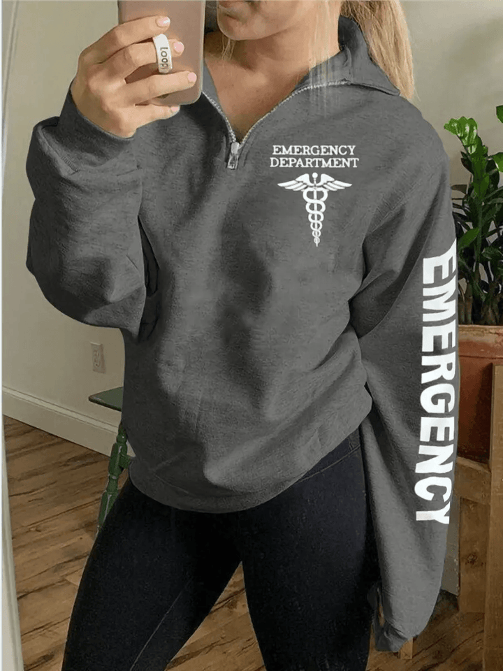 Emergency Department Quarter Zip Sweatshirt - Giftifymama