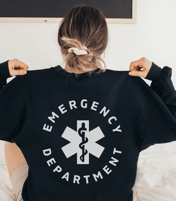 Emergency Nurse Crewneck Sweatshirt - Giftifymama