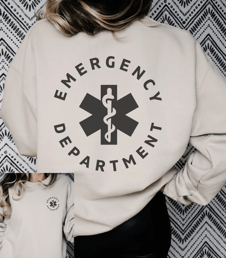 Emergency Nurse Crewneck Sweatshirt - Giftifymama