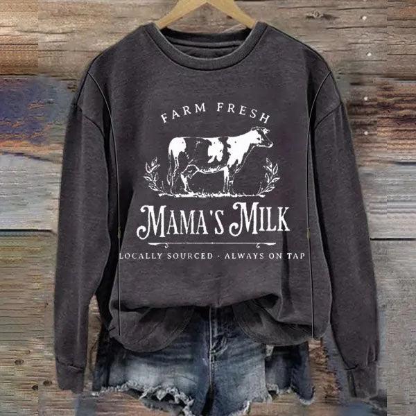 Farm Fresh Mama's Milk Breastfeeding Sweatshirt - Giftifymama