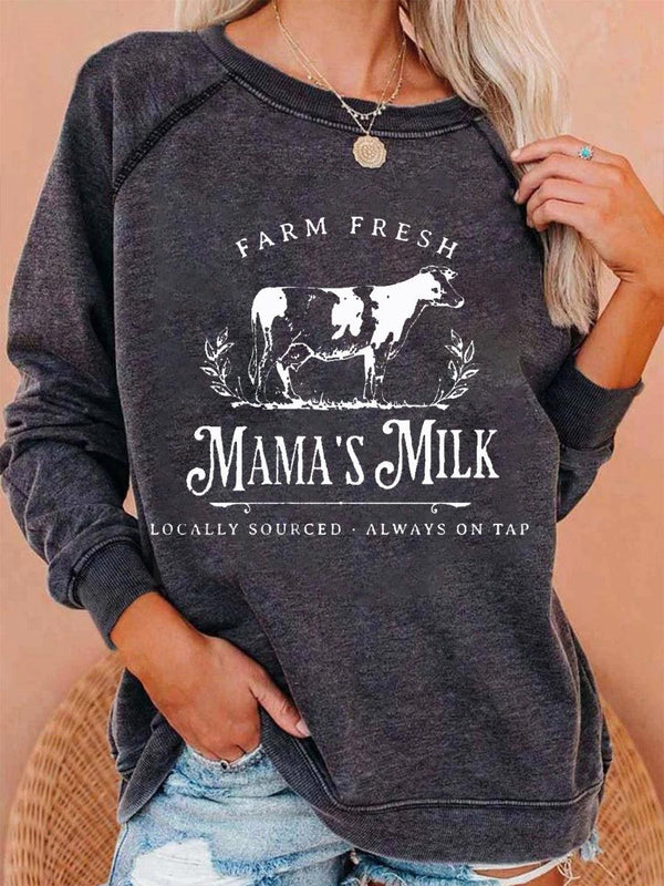 Farm Fresh Mama's Milk Casual Sweatshirt - Giftifymama