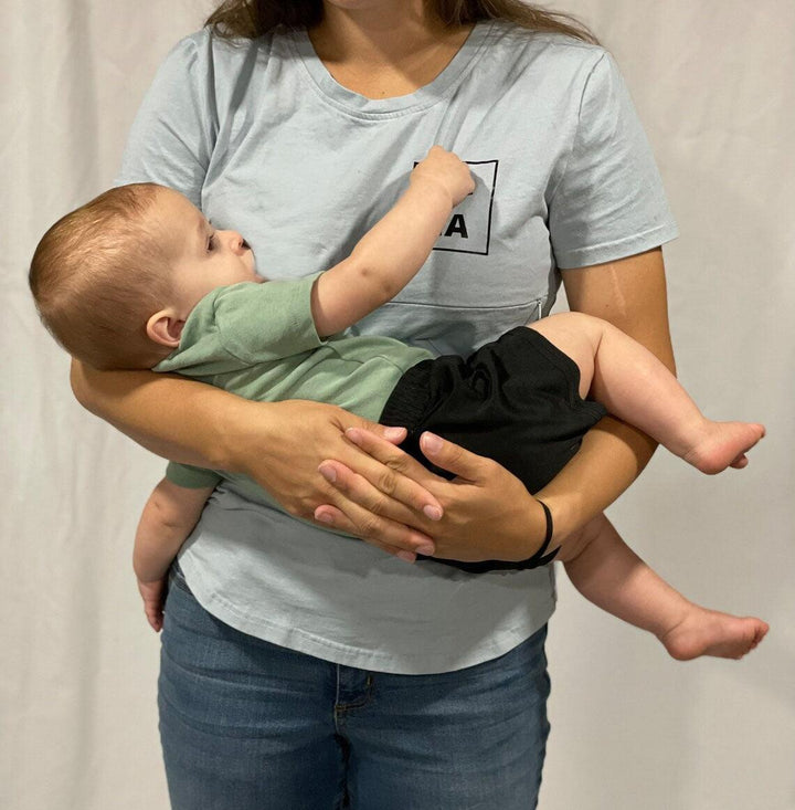 Mama Crew Neck Nursing T-shirt - Giftifymama