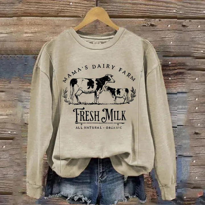 Mama's Dairy Farm Breastfeeding Crewneck Sweatshirt - Giftifymama