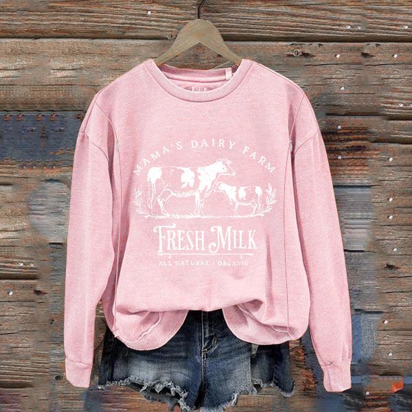 Mama's Dairy Farm Breastfeeding Crewneck Sweatshirt - Giftifymama