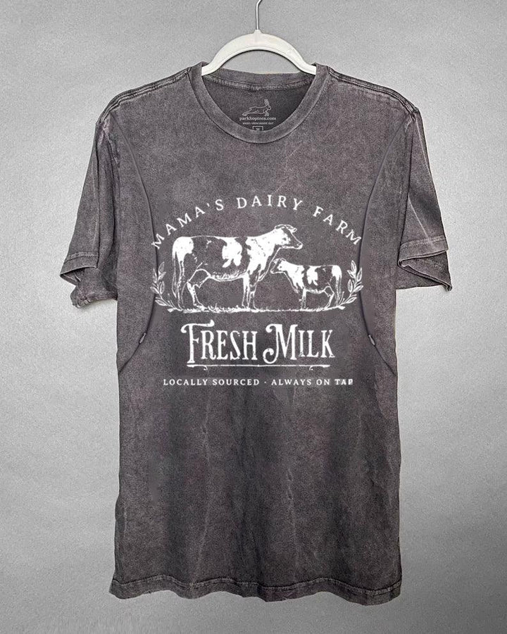 Mama's Dairy Farm Fresh Milk Breastfeeding T-Shirt - Giftifymama