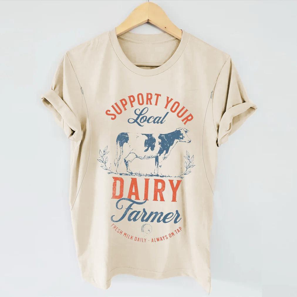 Support Your Local Farmer Breastfeeding T-shirt - Giftifymama
